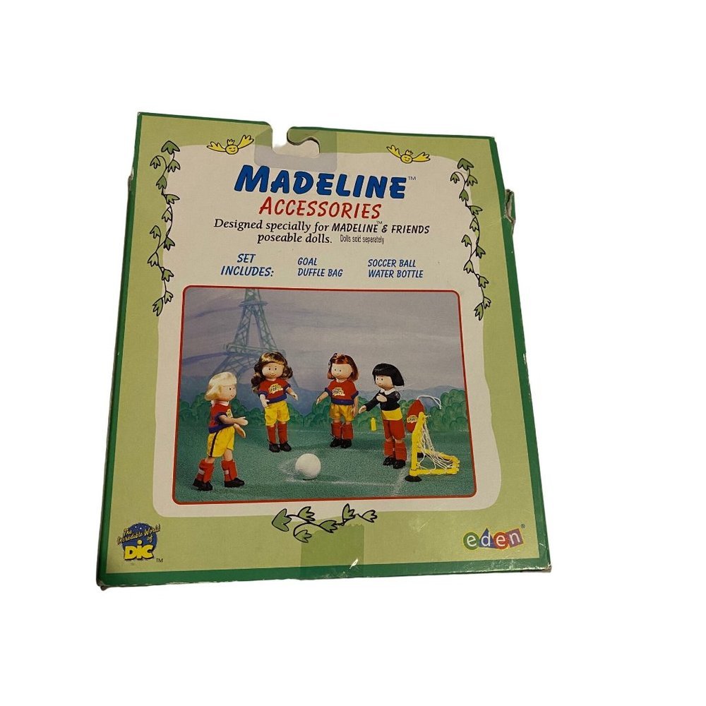 Vintage Madeline & Friends Accessories Goal Duffle Bag Soccer Ball Water Bottle - Picture 5 of 7